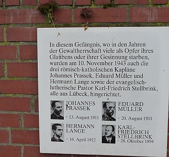 Gedenktafel Lübecker Märtyrer